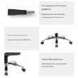 Кресло SitUp HAIFA chrome (экокожа Black) купить в Минске