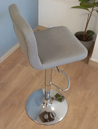 Стул барный SitUp KEONI сhrome (ткань Gray) купить в Минске