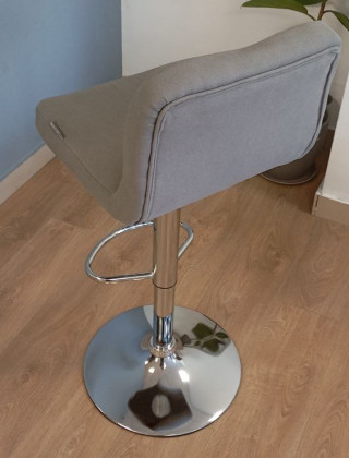 Стул барный SitUp KEONI сhrome (ткань Gray) купить в Минске