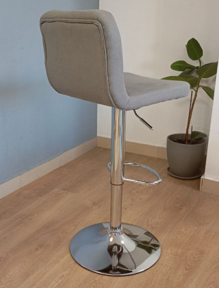 Стул барный SitUp KEONI сhrome (ткань Gray) купить в Минске