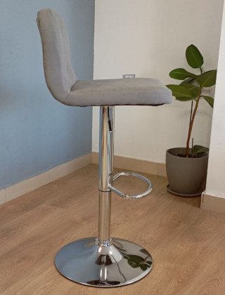 Стул барный SitUp KEONI сhrome (ткань Gray) купить в Минске