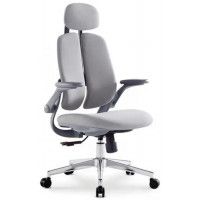 Кресло SitUp KWIN Grey chrome (ткань Grey/Grey)