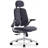Кресло SitUp KWIN Black chrome (ткань Black/Black)