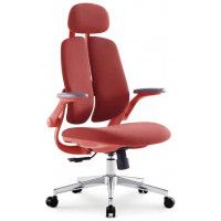 Кресло SitUp KWIN Red chrome (ткань Red/Red)