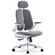 Кресло SitUp KWIN White chrome (ткань Grey/Grey) купить в Минске