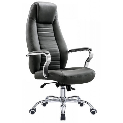 Кресло SitUp Mac (Мак) Black Chrome экокожа черный купить в Минске
