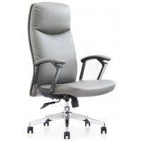 Кресло SitUp Margus (Маргус)  Grey Chrome экокожа серый