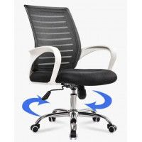 Кресло SitUp MIX 600 White chrome (сетка Black/ Black) купить в Минске