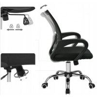Креслo SitUp MIX 696 chrome (сетка Black/Black) купить в Минске
