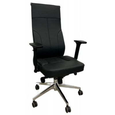 Кресло SitUp PARTNER (Партнер) chrome экокожа черный купить в Минске