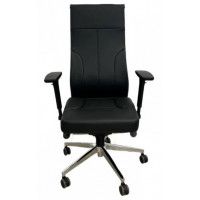 Кресло SitUp PARTNER (Партнер) chrome экокожа черный купить в Минске