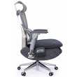 Кресло-реклайнер SitUp PIRAT (Пират) Grey chrome (сетка Grey/Grey) купить в Минске