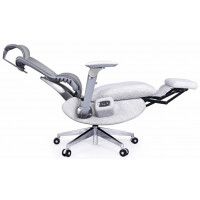 Кресло-реклайнер SitUp PIRAT (Пират) Grey chrome (сетка Light Grey/Light Grey) купить в Минске