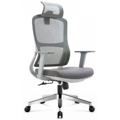 Кресло SitUp POINT LUX GREY chrome (сетка Grey/Grey) купить в Минске
