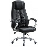 Кресло SitUp Roger (Роджер) Black Chrome экокожа черный