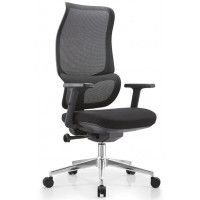 Кресло SitUp SAKURA BLACK chrome (сетка Black/ Black)