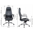 Кресло SitUp SICILY chrome (экокожа Black) купить в Минске
