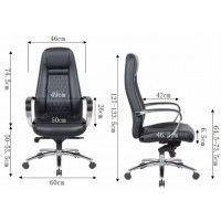 Кресло SitUp SICILY chrome (экокожа Black) купить в Минске