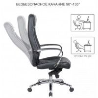 Кресло SitUp SICILY chrome (экокожа Black) купить в Минске
