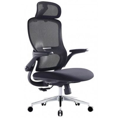 Кресло SitUp SITY (Сити) Black chrome (сетка Black/Black) купить в Минске