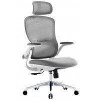 Кресло SitUp SITY (Сити) White chrome (сетка Grey/Grey)