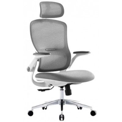 Кресло SitUp SITY (Сити) White chrome (сетка Grey/Grey) купить в Минске