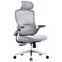 Кресло SitUp SITY (Сити) Grey chrome (сетка Grey/Grey)