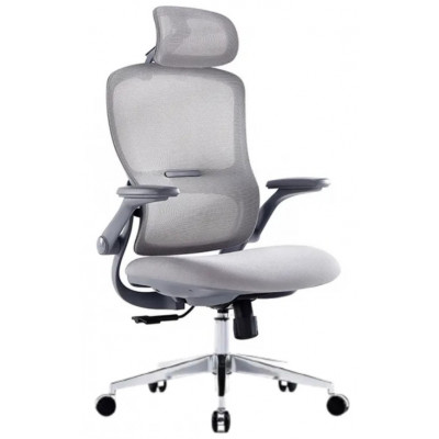 Кресло SitUp SITY (Сити) Grey chrome (сетка Grey/Grey) купить в Минске