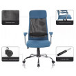 Кресло SitUp VAASA сhrome (сетка Black/ткань Black) купить в Минске