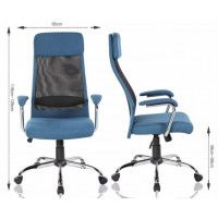 Кресло SitUp VAASA сhrome (сетка Black/ткань Black) купить в Минске