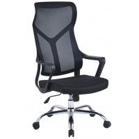 Кресло SitUp WORK chrome (сетка Black/Black)