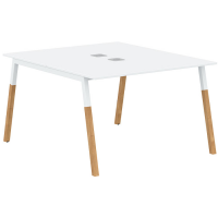 Двухместная рабочая станция Forta FWST 1113 White