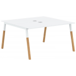 Двухместная рабочая станция Forta FWST 1313 White