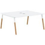 Двухместная рабочая станция Forta FWST 1513 White