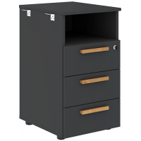 Тумба приставная Forta FLC 3D.1 Anthracite