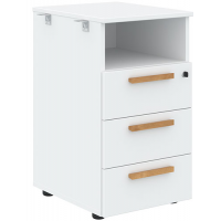 Тумба приставная Forta FLC 3D.1 White