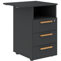 Тумба приставная Forta FLC 3D.2 Anthracite купить в Минске