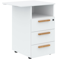 Тумба приставная Forta FLC 3D.2 White