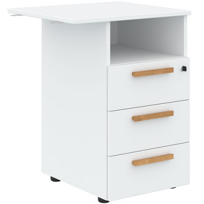 Тумба приставная Forta FLC 3D.2 White купить в Минске