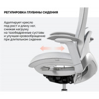 Кресло SPARX Enigma (Энигма) White/Grey белый/серый