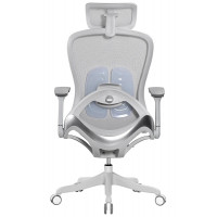 Кресло SPARX Enigma (Энигма) White/Grey белый/серый
