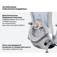 Кресло SPARX Enigma (Энигма) White/Grey белый/серый