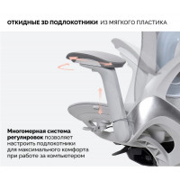 Кресло SPARX Enigma (Энигма) White/Grey белый/серый