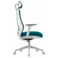 Кресло SPARX Fansil (Фансиль) White/Cyan белый/голубой