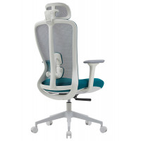 Кресло SPARX Fansil (Фансиль) White/Cyan белый/голубой