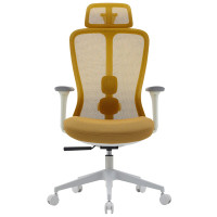 Кресло SPARX Fansil (Фансиль) White/Cyan белый/желтый