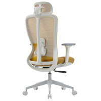 Кресло SPARX Fansil (Фансиль) White/Cyan белый/желтый