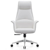 Кресло SPARX Finess PU Chrome / White экокожа/белый