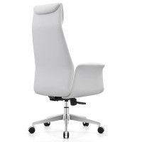 Кресло SPARX Finess PU Chrome / White экокожа/белый