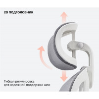 Кресло SPARX Pillow (Пиллоу) White/Grey белый/серый